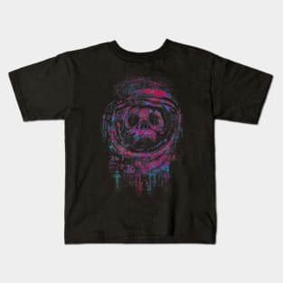 Skull Astronaut Dead In Space Kids T-Shirt